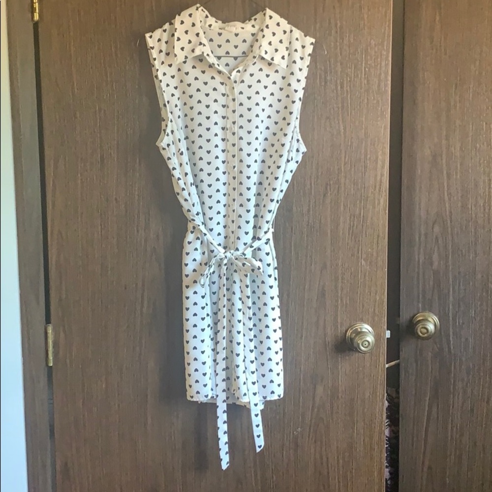 Black and white heart dress